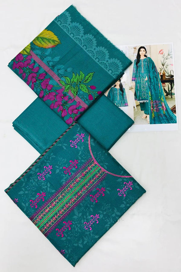 Dhanak Embroidered 3pcs