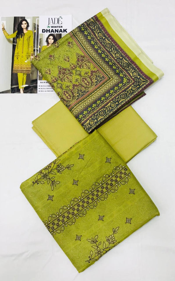 Dhanak Embroidered 3pcs