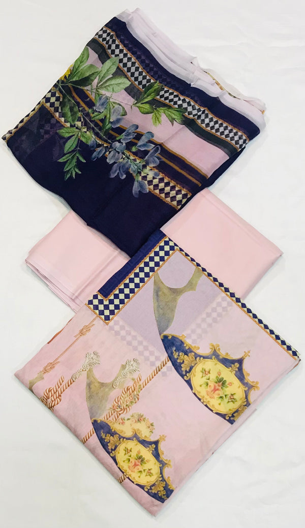 Original Swiss Digital Printed Lawn  3Pcs