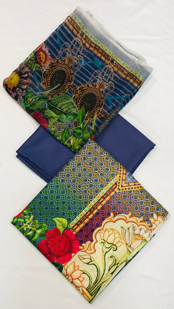 Original  Digital Printed Lawn  3Pcs